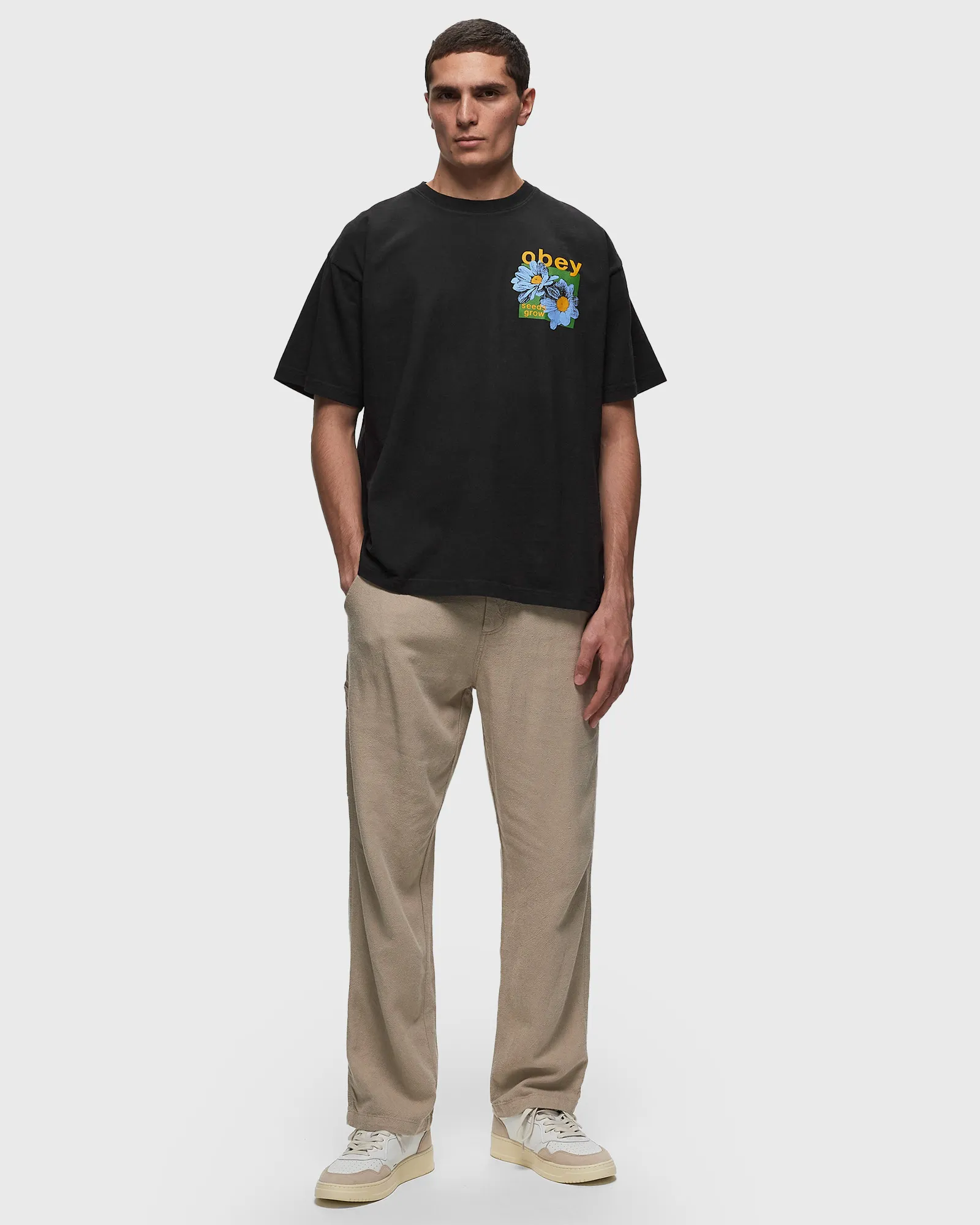 Obey Hardwork linen carpenter pant