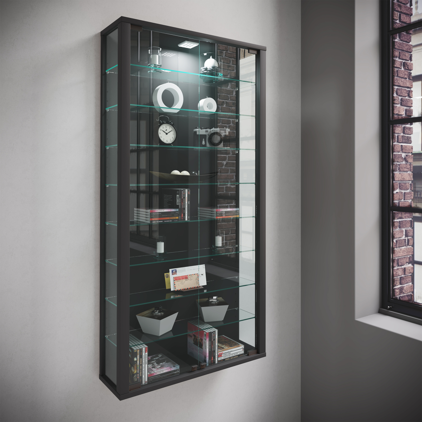 Vitrine VITROSA MAXI- schwarz