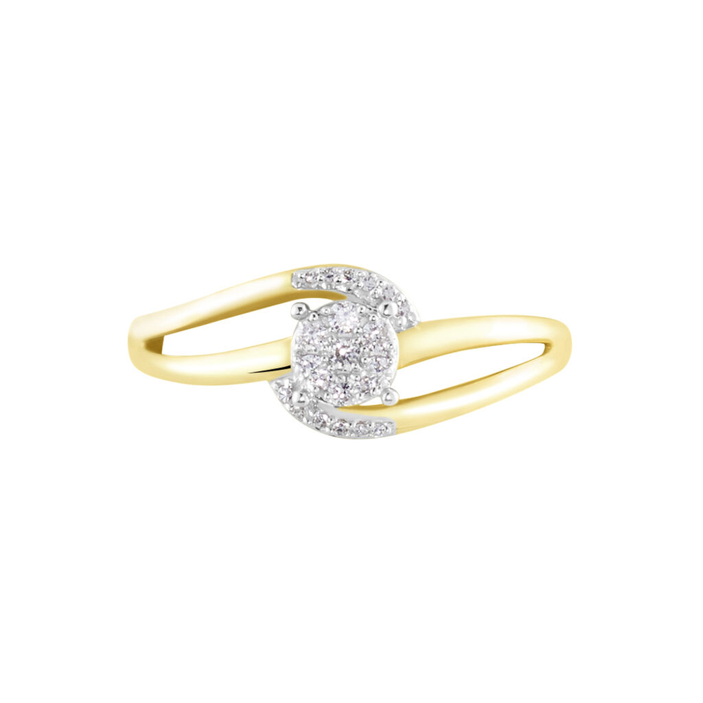 Bague Melinia Or Jaune Diamant