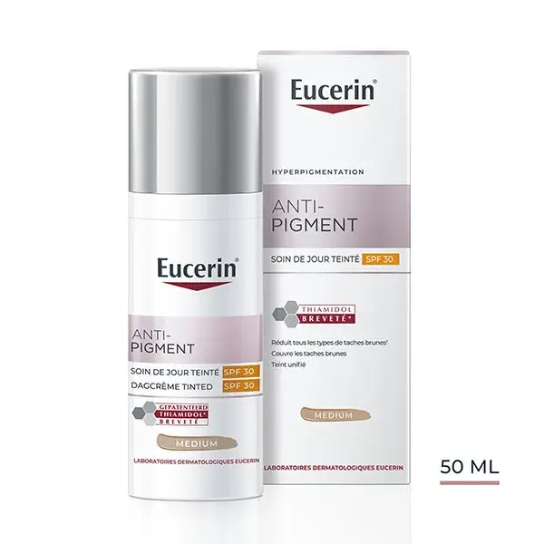 Creme de dia com cor e anti-pigmentação Eucerin FPS 30 Médio 50ml