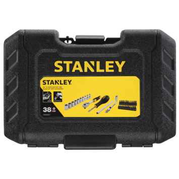 Stanley dopsleutelset 1/4 38-delig