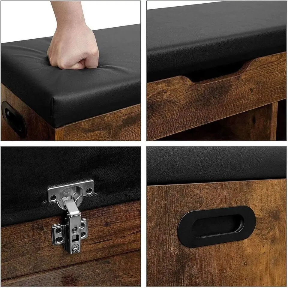 Schoenbank -Schoenenrek - Opbergruimte onder de zitting - 80 x 30 x 44 cm