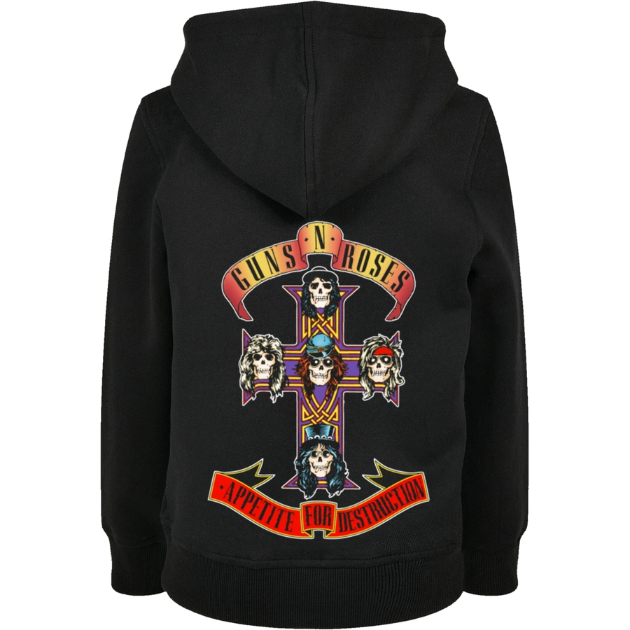 F4NT4STIC Basic Kids Hoodie Guns 'n' Roses Appetite For Destruction schwarz