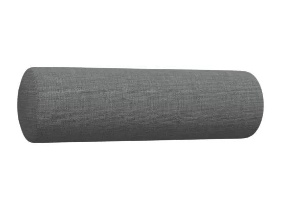 Ensemble de canapés 2 pièces coussins décoratifs gris foncé tissu