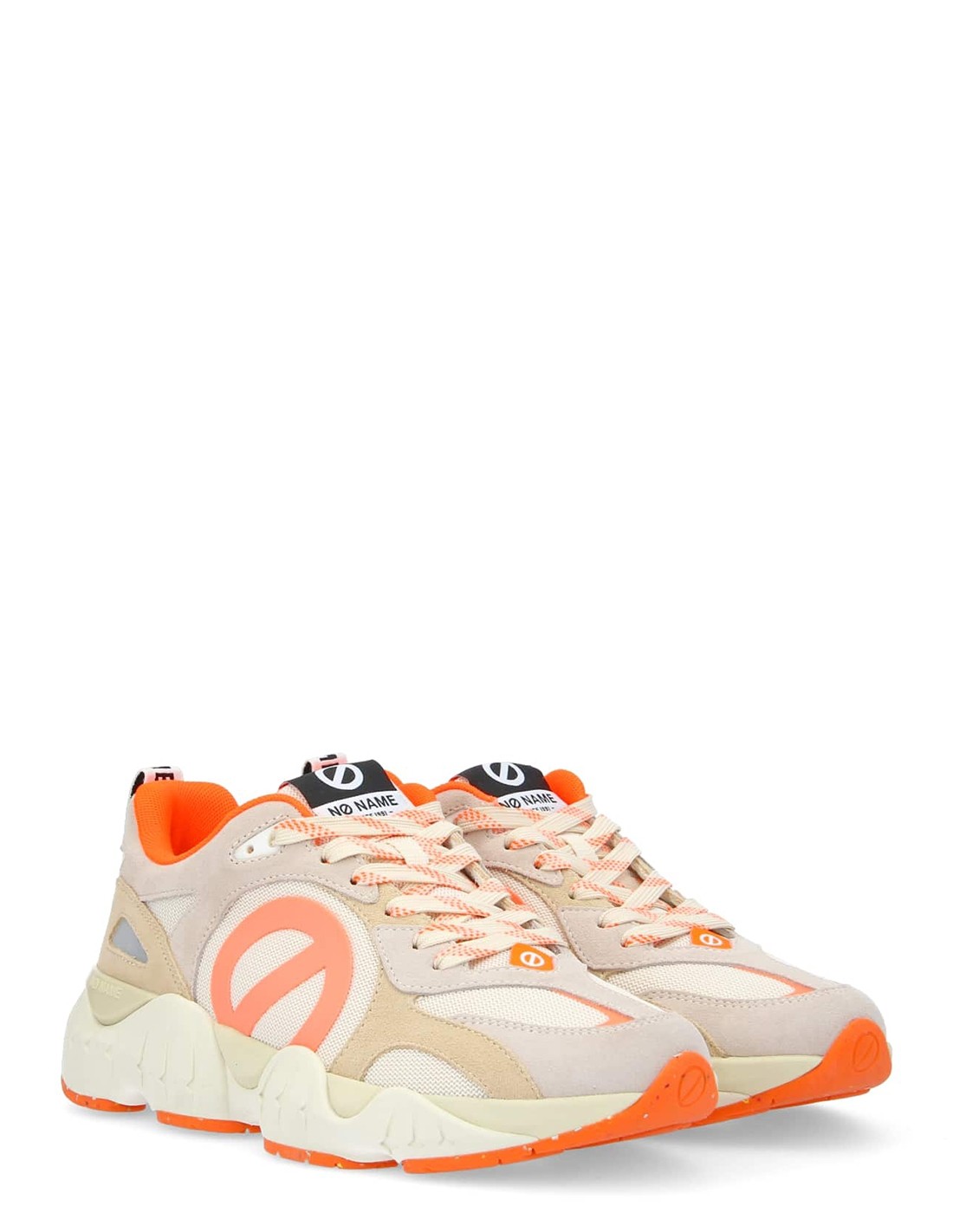 no name Basket de ville Femme krazee runner w Beige/Orange