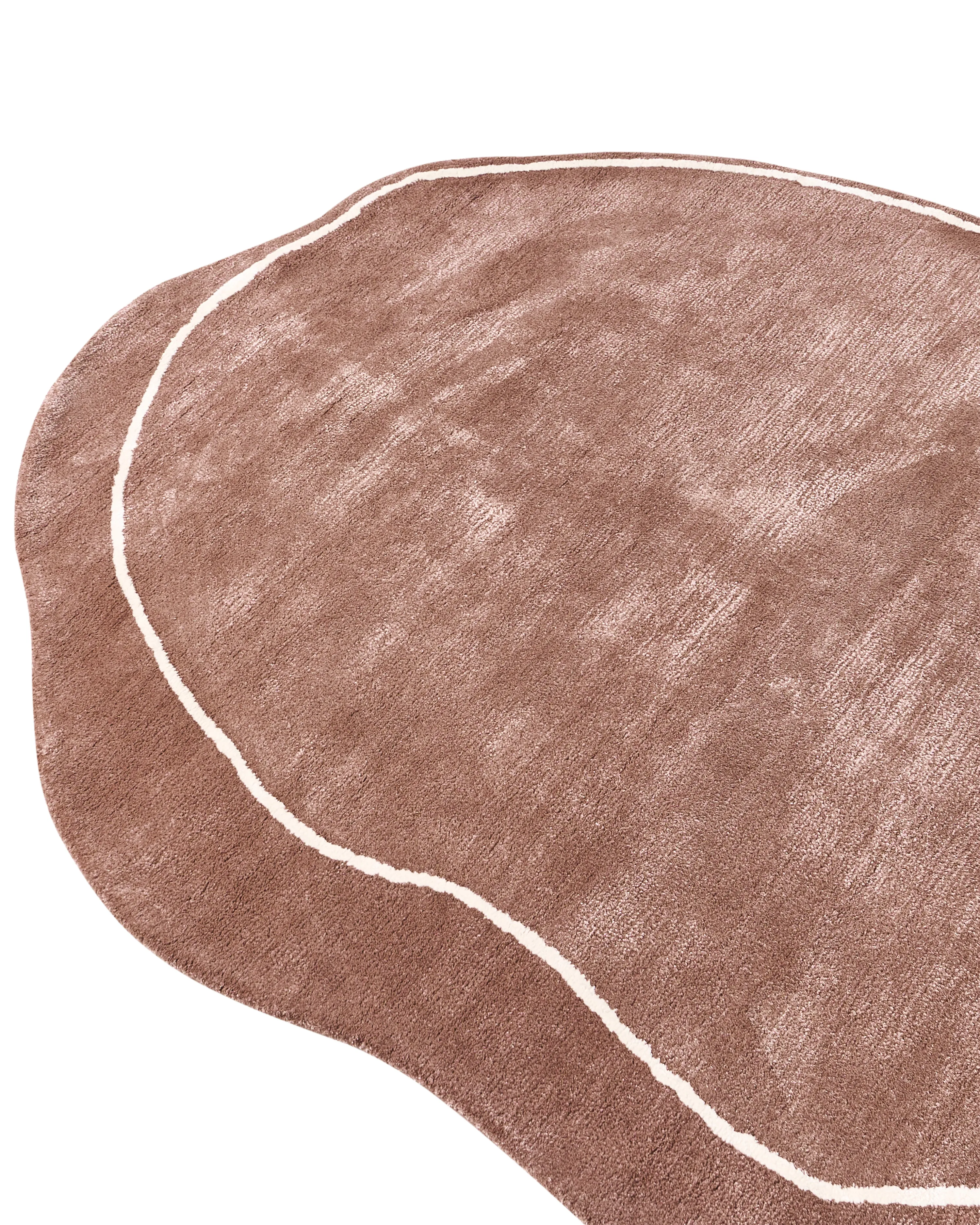 Vloerkleed DERA Bruin 160 x 230 cm Viscose