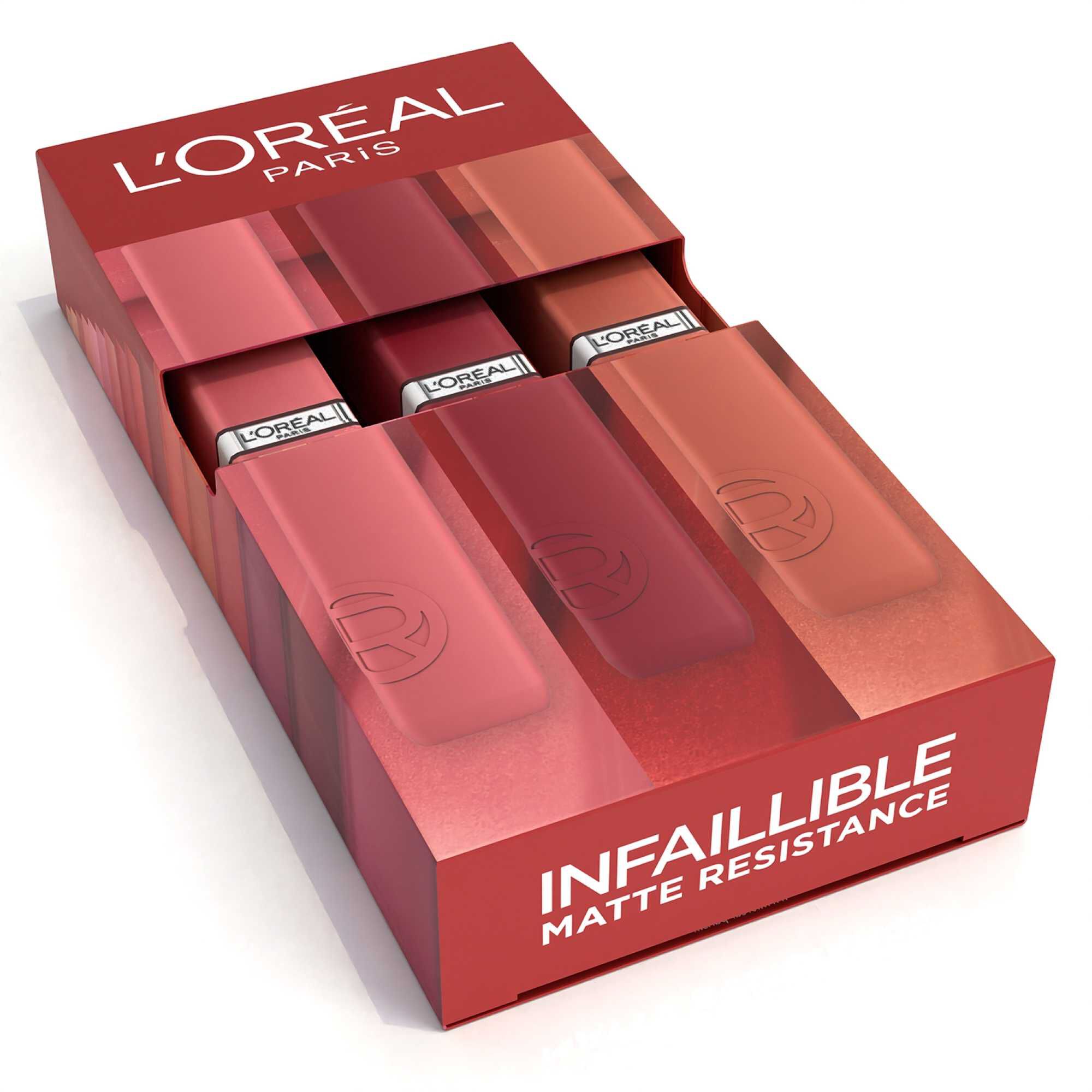 Coffret 3 Rouges à Lèvres Mats Longue Tenue | Infaillible Matte Resistance
