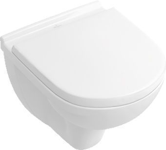 Villeroy & Boch O.novo combi-pack m. wandcloset diepspoel Compact 49cm m. zitting m. softclose en quick release ceramic  wit