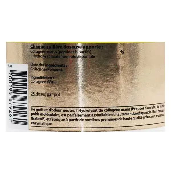 Vit'all+ Colágeno Marinho Hidrolisado Francês Puro em Pó, Sabor Neutro - 100g