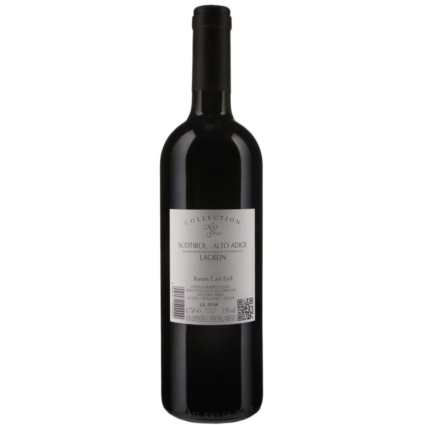 Südtirol DOC Lagrein Alto Adige Collection KG Gries Baron Eyrl -75cl