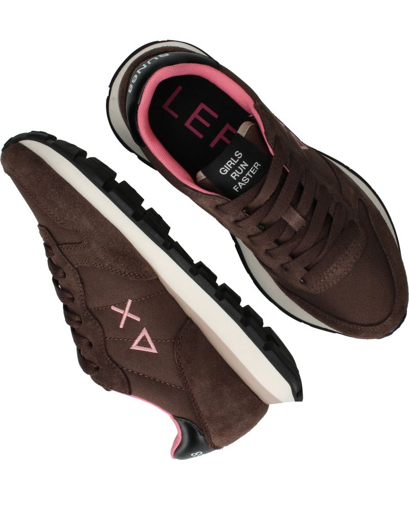 SUN68 Ally Sold Nylon Sneakers Bruin Dames