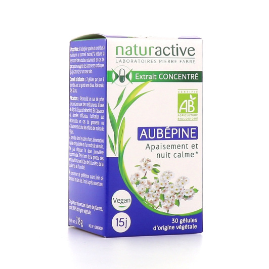 Naturactive Aubépine Apaisement et Nuit Calme - 30 gélules