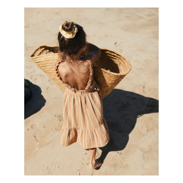 Búho Robe Texturée Rayée | Caramel