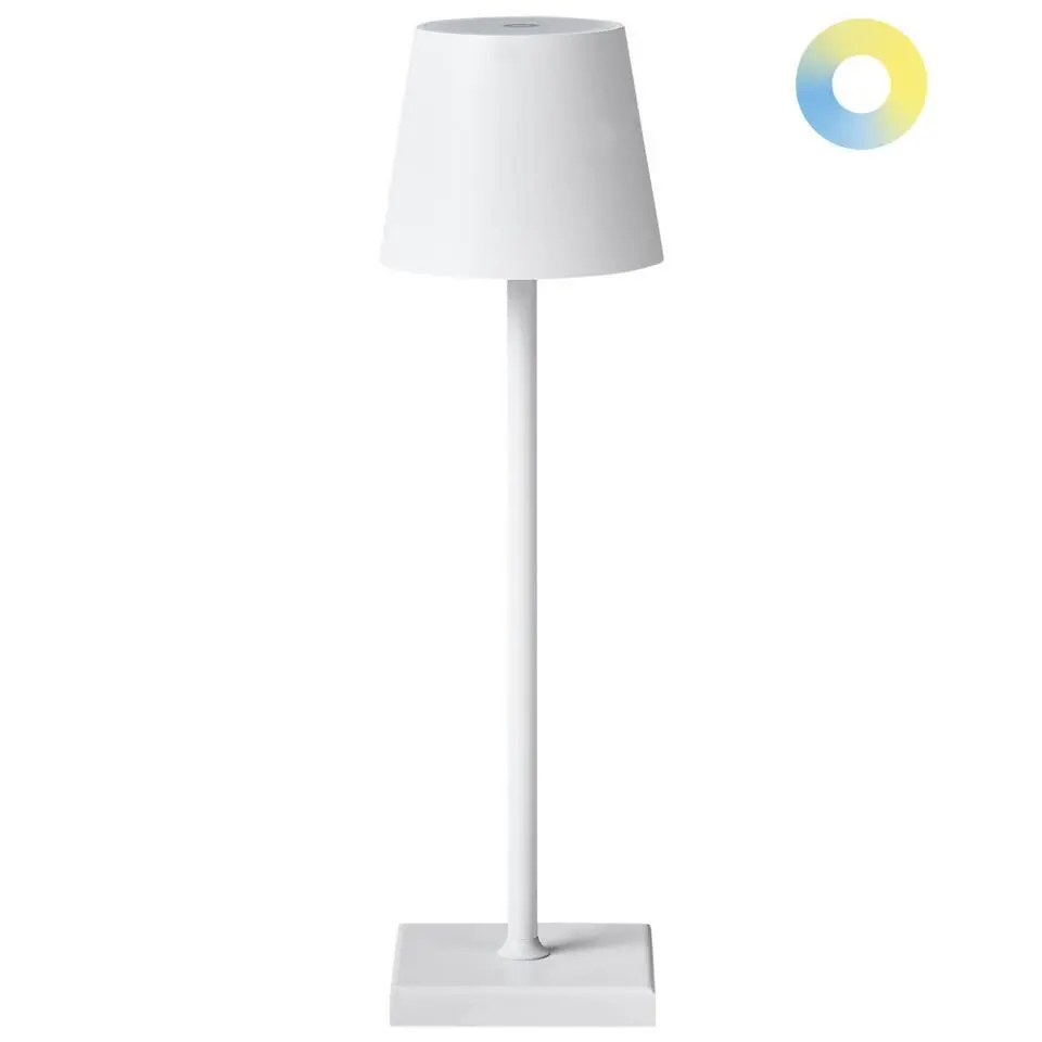 BACEIRO - Tafellamp - Wit - Aluminium