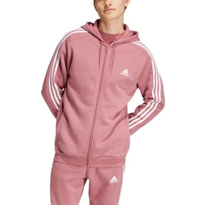 Adidas SportswearEssentials 3-Stripes Full Zip Hoodie - bordeaux