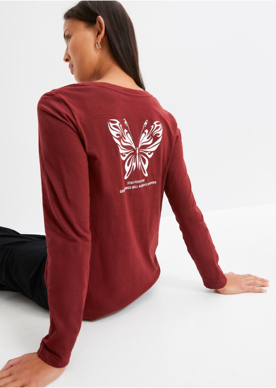 T-shirt manches longues à imprimé