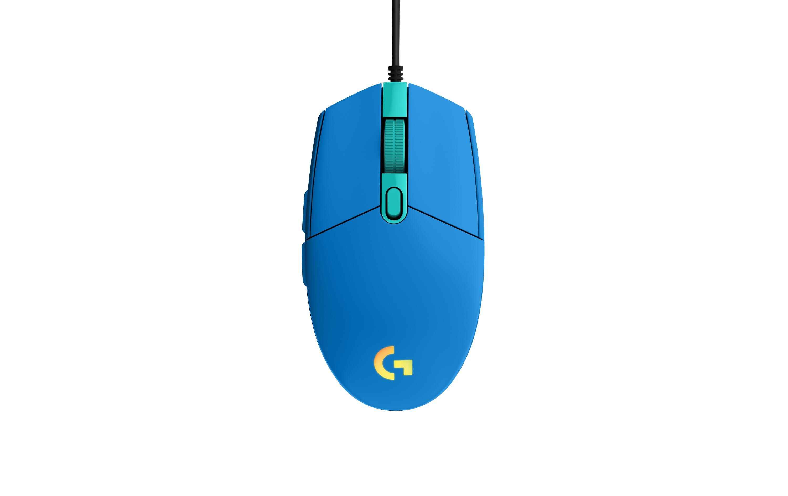 Gaming-Maus G203 Lightsync BlauReaktionsschnelle und leichte USB-Gamingmaus