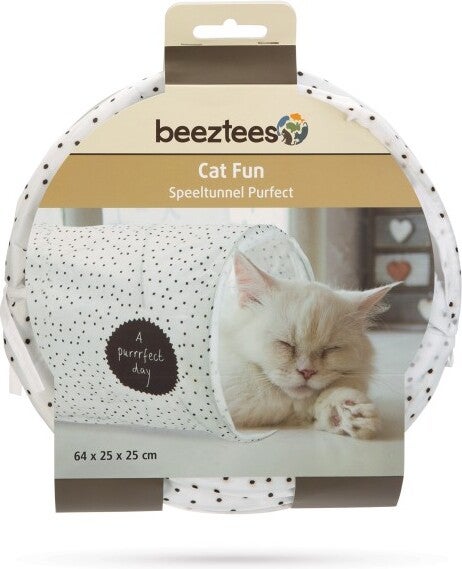 Beeztees kattentunnel Purfect wit 64 x 25 x 25 cm