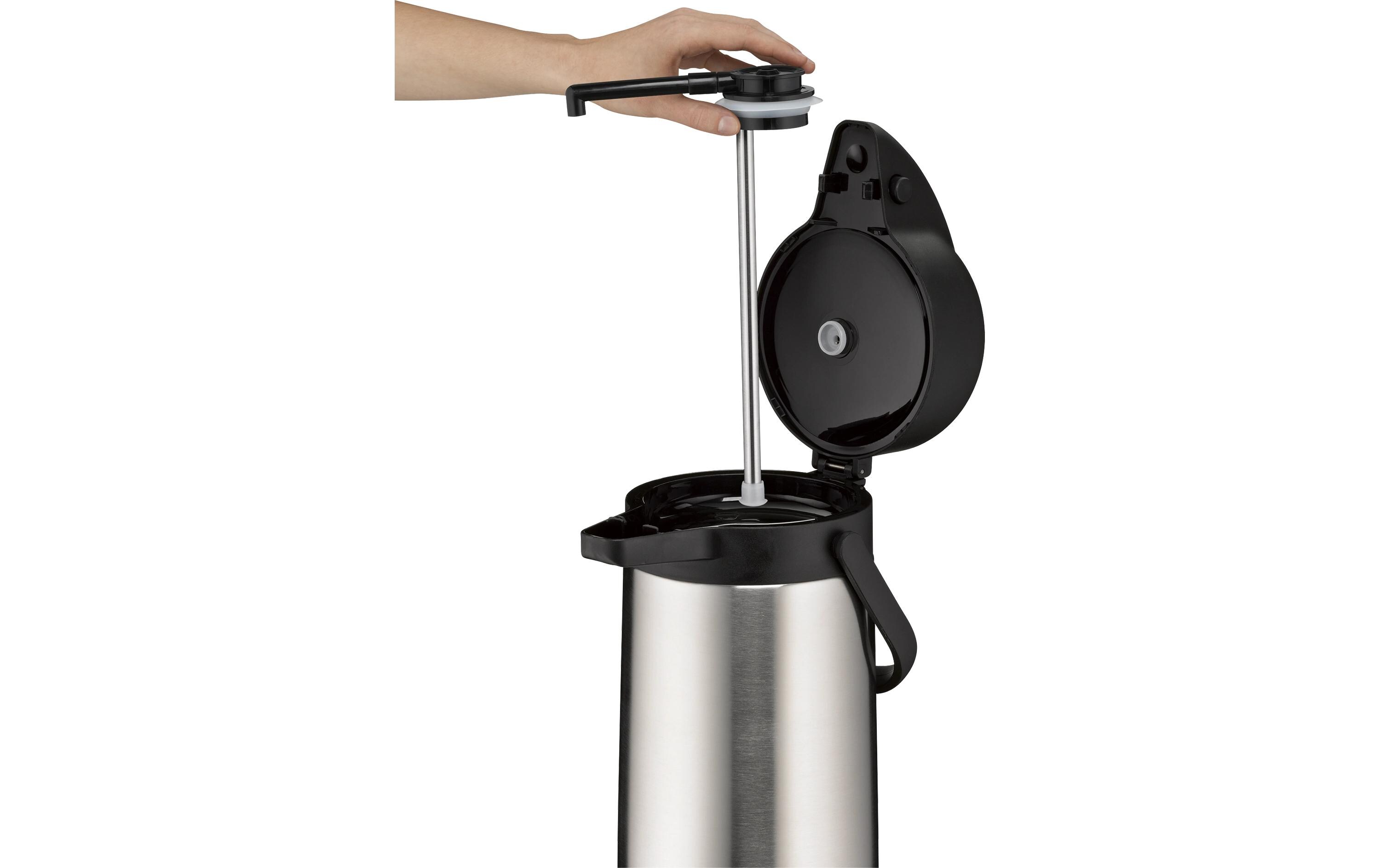 Thermoskanne TT 2500 ml, Schwarz/SilberKaraffe aus Edelstahl