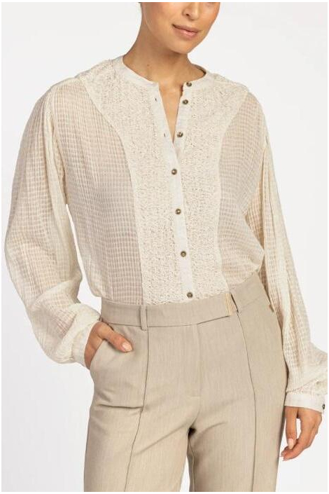 Aaiko beige dames blouse