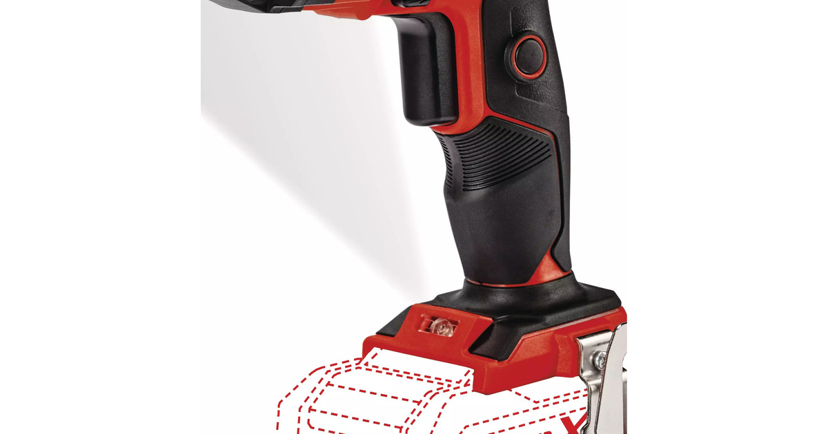 EINHELLDraadloze Gipsplaatschroevendraaier TE-DY 18 Li-Solo schroefboor  (Rood/zwart)