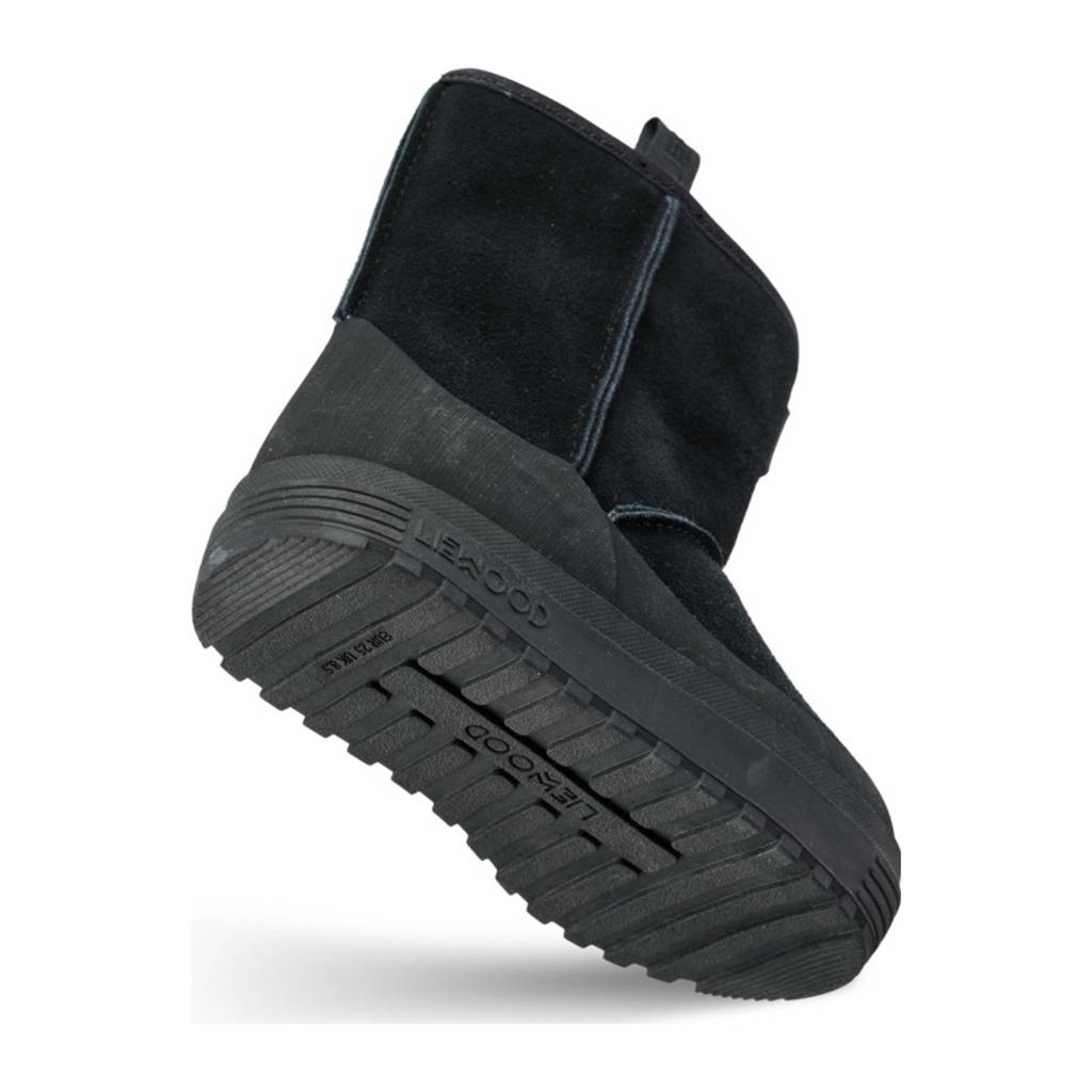 Liewood Mattiegevoerde suède enkelboots zwart