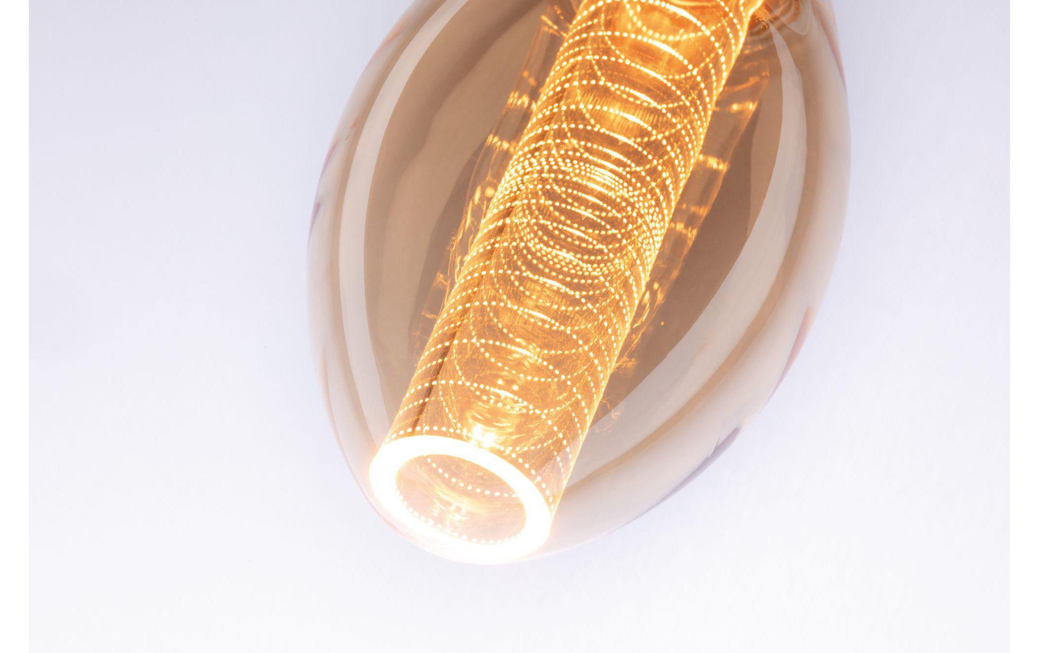 Lampe Vintage Birne 4 W (21 W) E27 RingmusterVintage-Birne B75 mit Innenkolben Ringmuster