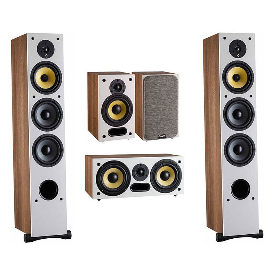 Davis Acoustics Pack Ariane 7 PM Atmos - Noyer
