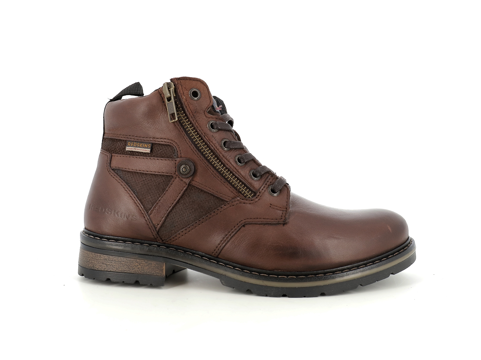 Redskins-ETERNEL Cuir Marron Foncé