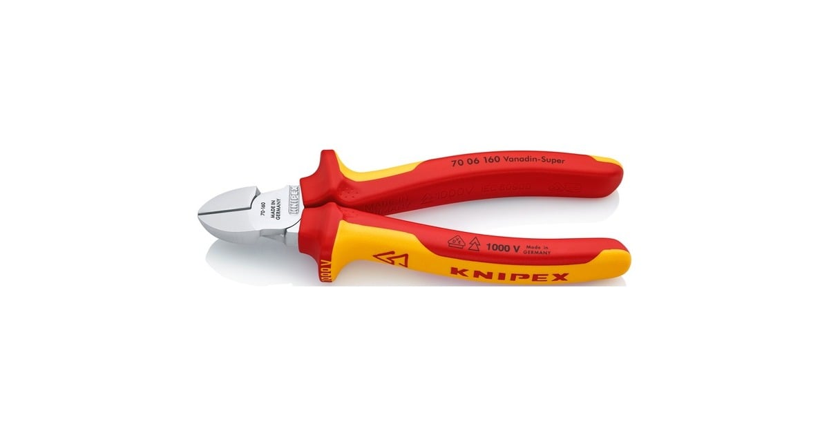 KNIPEXZijsnijtang VDE 70 06 160 kniptang  (Rood/geel, VDE-getest)