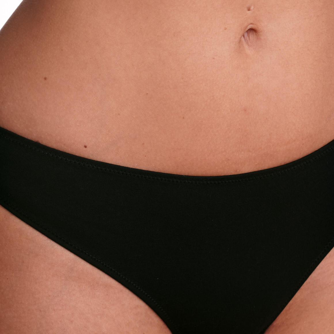 Gina Benotti 3 Damen Strings aus Baumwolle schwarz / hellgrau / hellrosa
