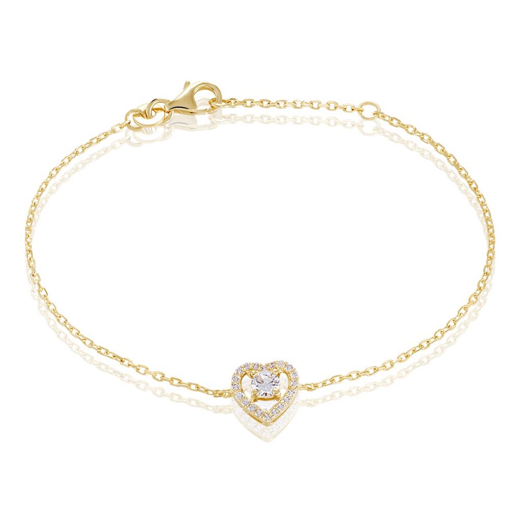 Bracelet Alais Plaqué Or Oxyde De Zirconium