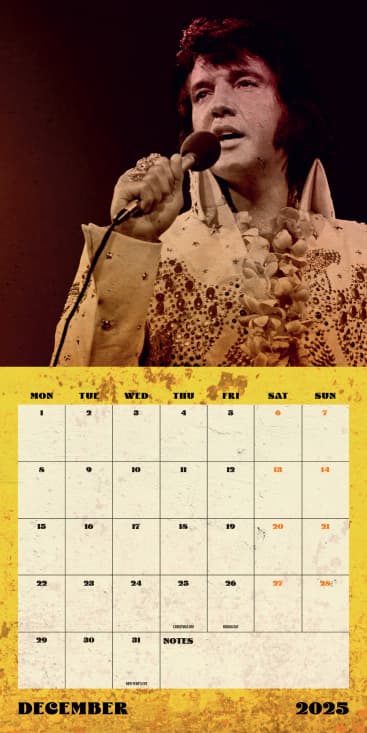 Elvis - 2025 Square Calendar