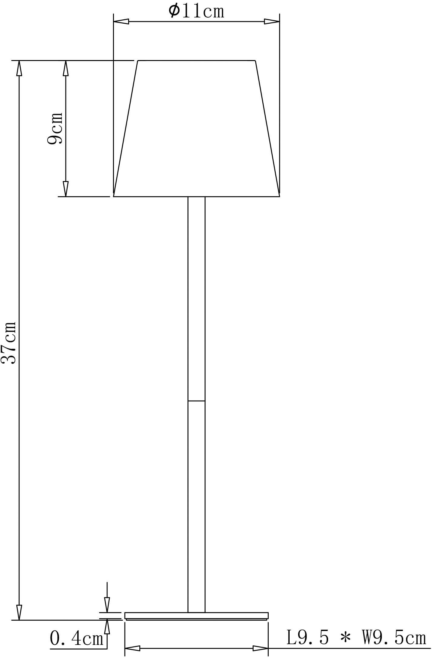 GOODproduct LED Tischleuchte »Merrin« LED-Modul 2 Stk. warmweiss - kaltweiss