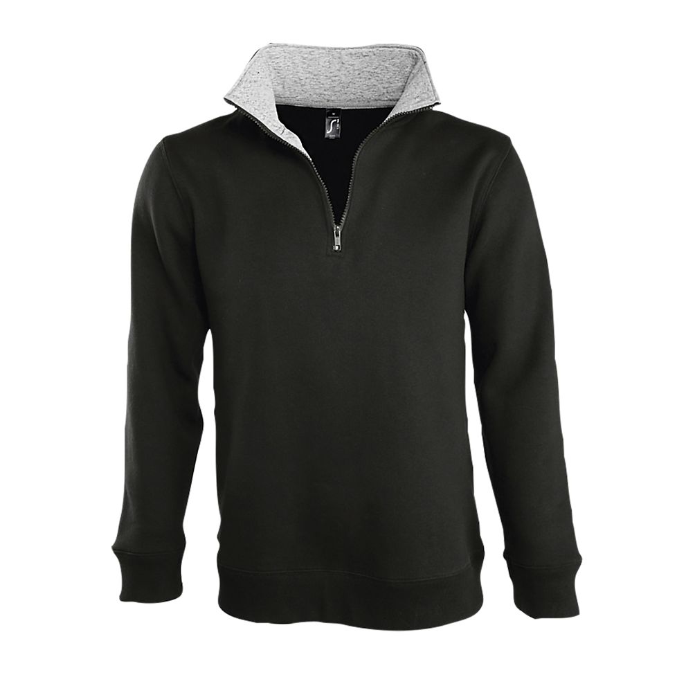 SOL'S 47300 - SCOTT Sweat Shirt Homme Col Camionneur (1/4 Zip)