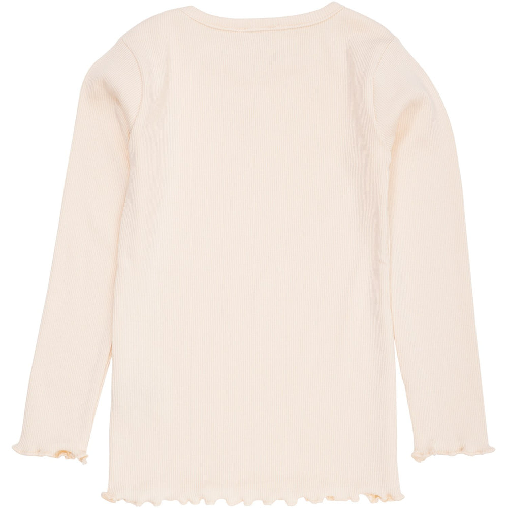 Køb COPENHAGEN COLORS Dusty Rose Modal Rib Ls Tee W. Heart Hole Pattern