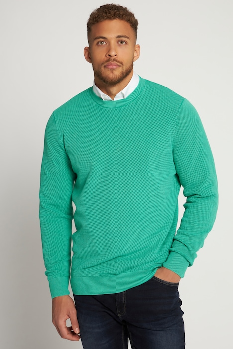 Pullover, Strukturstrick, Vintage Look, Rundhals