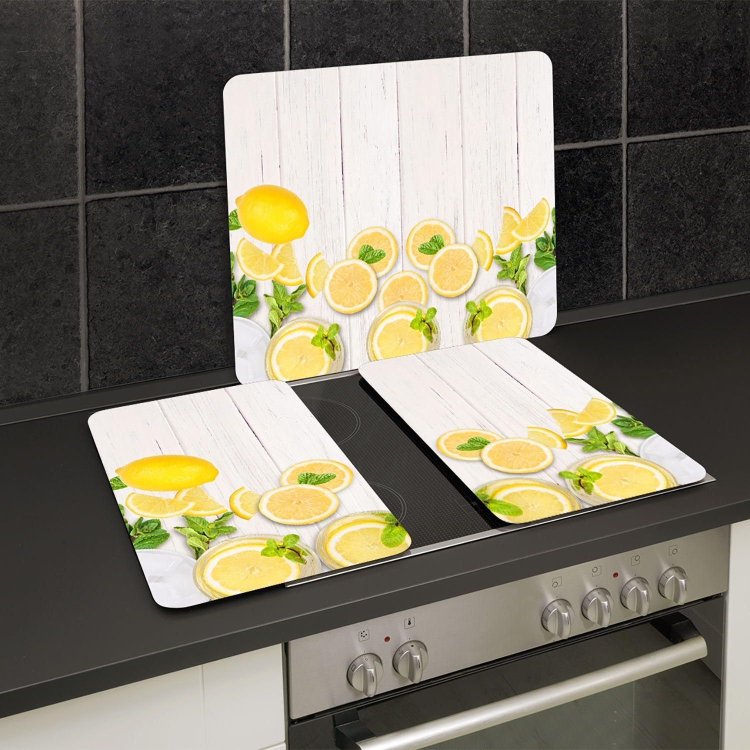 Glas-Abdeckplatte Multi – Zitronen