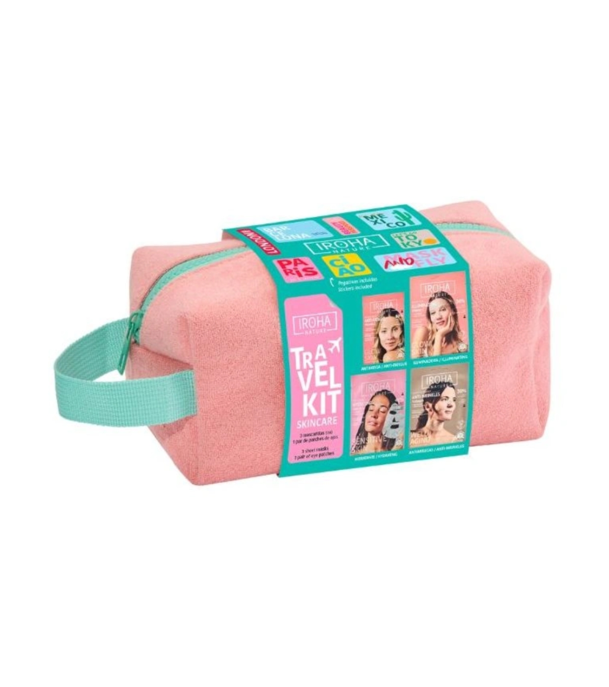 Iroha Nature - Bolsa de higiene pessoal Travel Kit