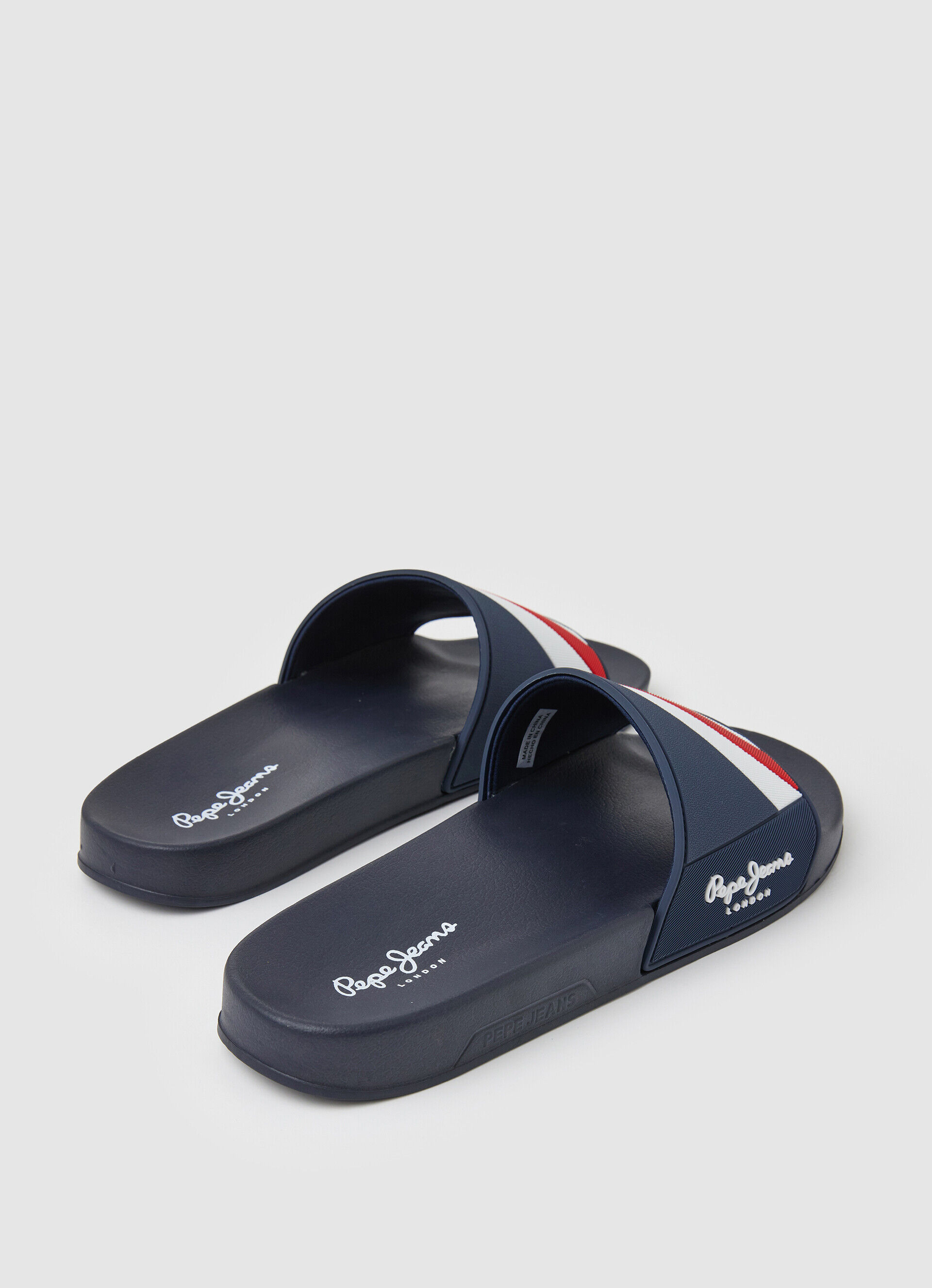 Chinelo de praia com textura deslizante - azul marinho