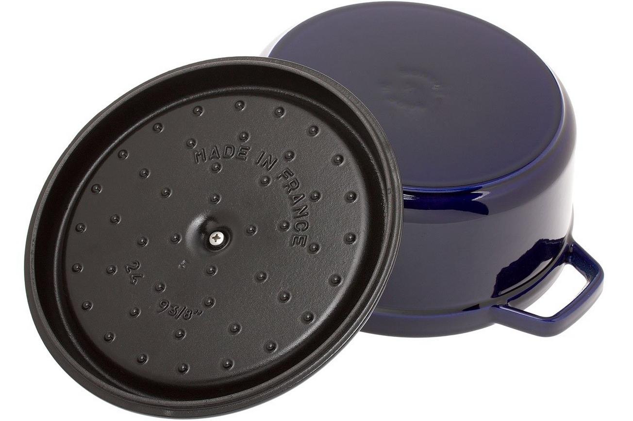 Staub braadpan - cocotte 24cm, 3,8L, blauw