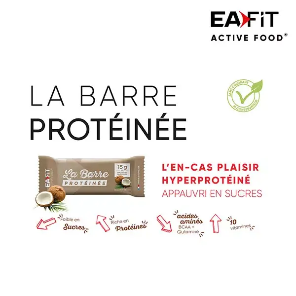 Eafit La Barre Protéinée Goût Noix de Coco 46g