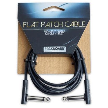 RockBoard Flat Patch Cable mono jack haaks 100 cm