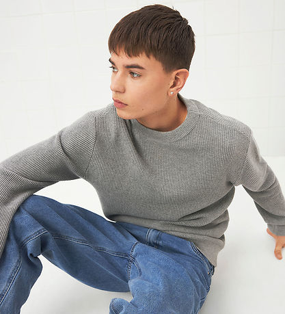 LMTD Bluse - Strik - NlmBilas - Grey Melange