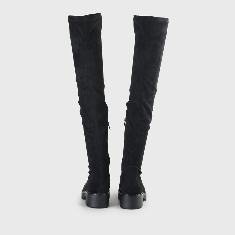 Myrna bottes plates véganes, noir