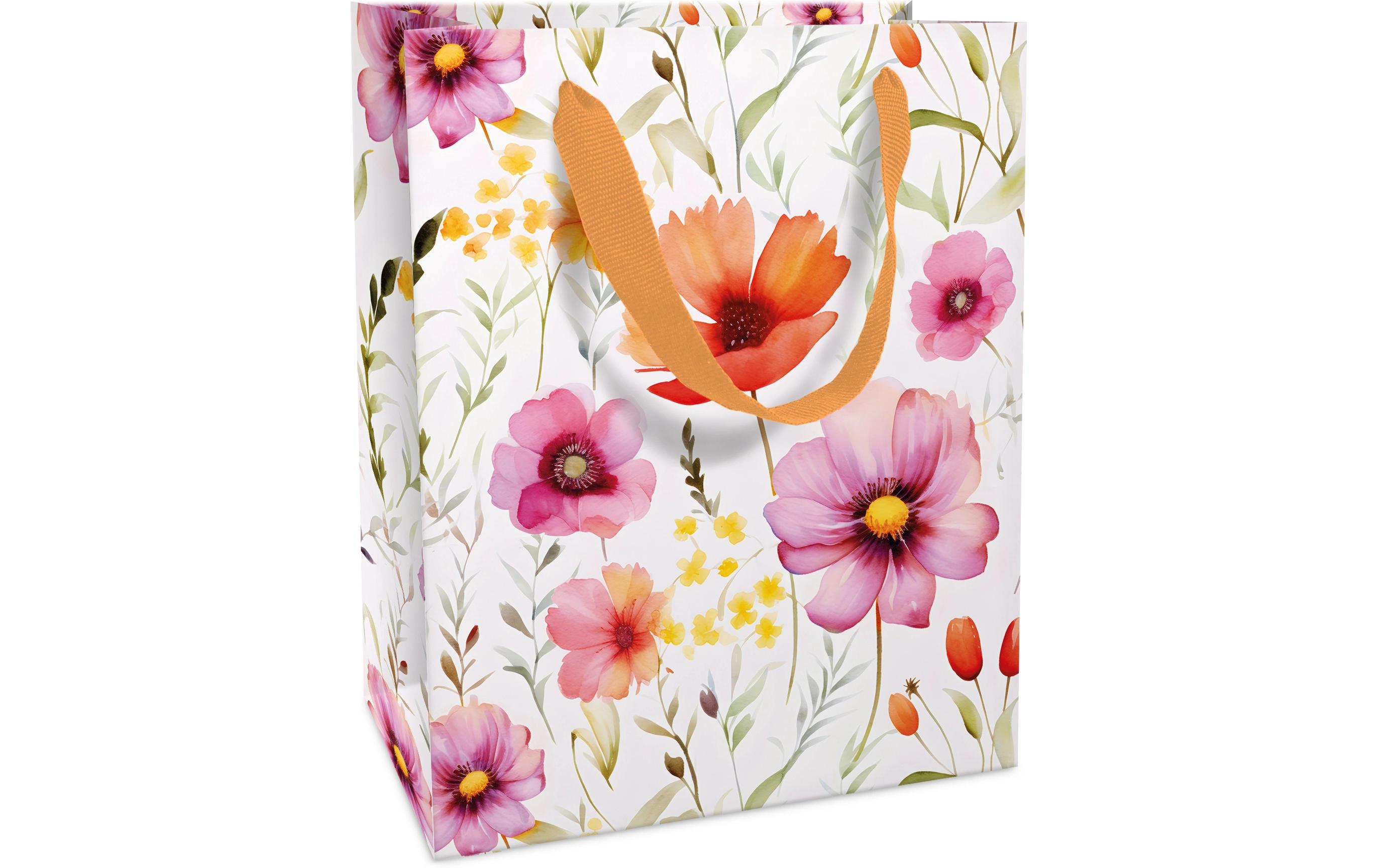 Geschenktasche Blumen 12 x 15 x 6 cmGeschenktüte