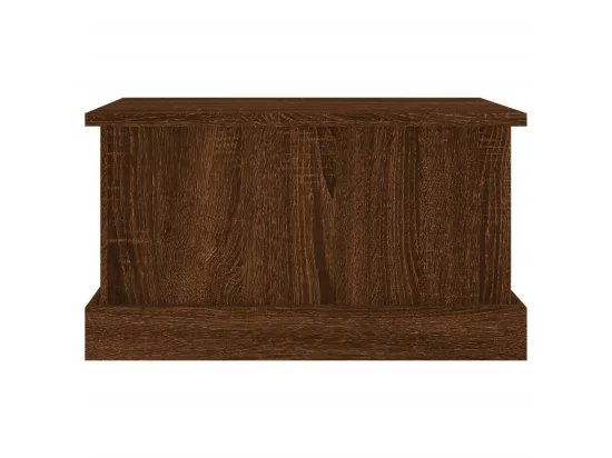 Boîte de rangement chêne marron 50x30x28 cm bois d'ingénierie