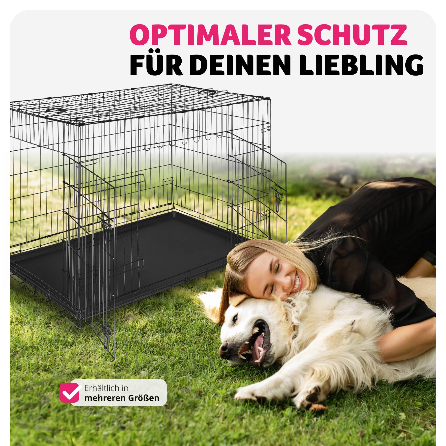 Hundekäfig-Gitterbox Luna