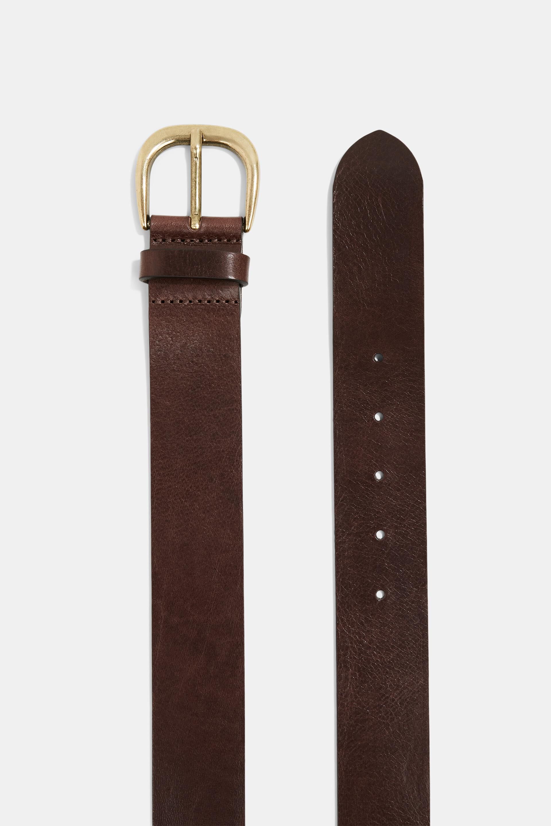 Ceinture en cuir avec boucle à ardillon