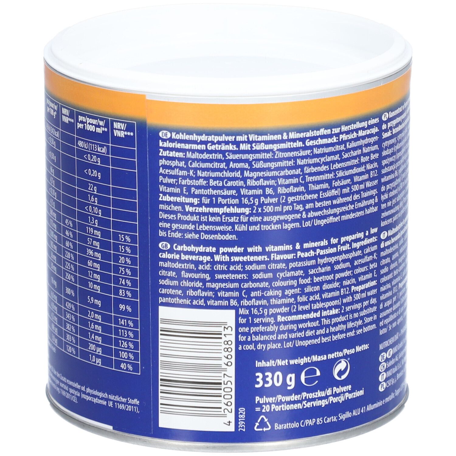 Inkospor® Active Mineral Light Pfirsich-Maracuja